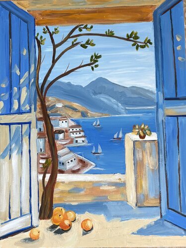 Mediterranean Spring by Tania Thenabadu, Painting for Sale on Select
