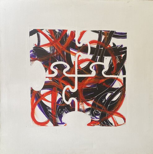 Pieces 001 by Khearts, Painting for Sale on Select
