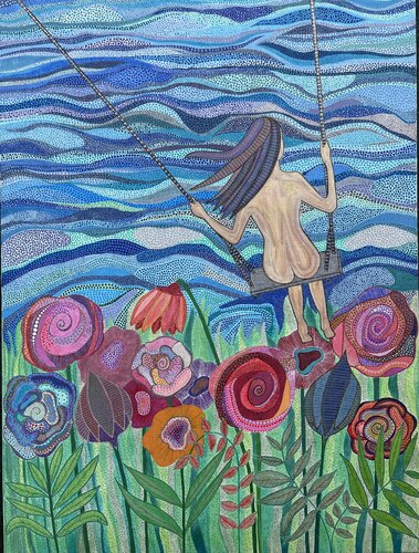 Weightless Garden by Dragana Olah, Drawing for Sale on Select