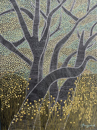 Mycelial Light by Dragana Olah, Drawing for Sale on Select