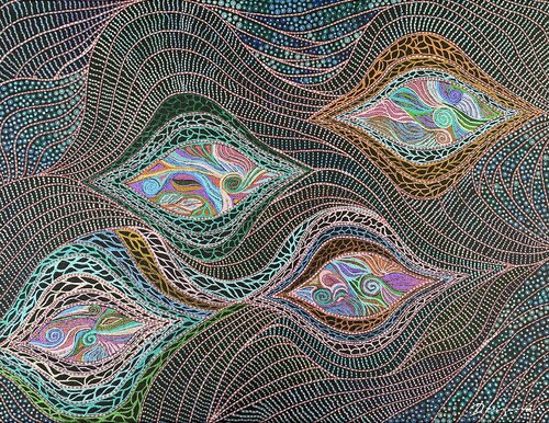 Listening Eyes by Dragana Olah, Drawing for Sale on Select