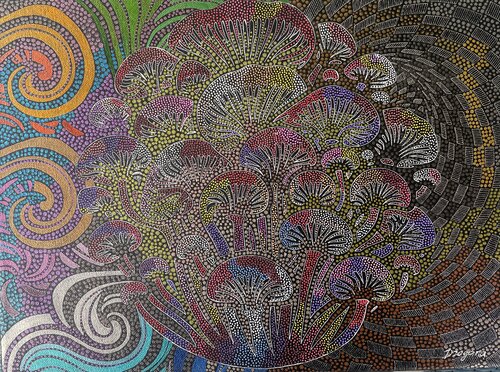 The Mycelial Dream by Dragana Olah, Drawing for Sale on Select