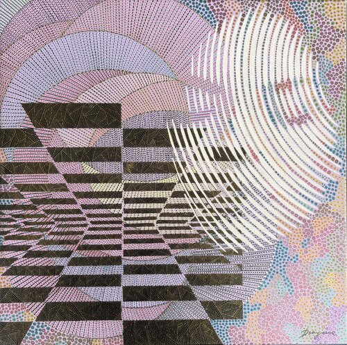 Fractured Horizon by Dragana Olah, Drawing for Sale on Select