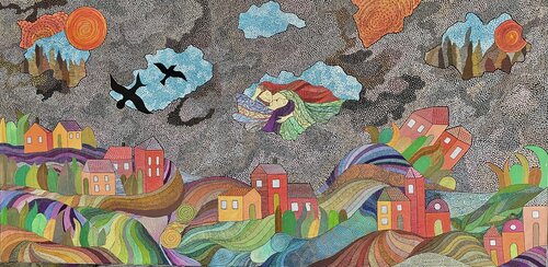 The Geography of Dreams by Dragana Olah, Drawing for Sale on Select