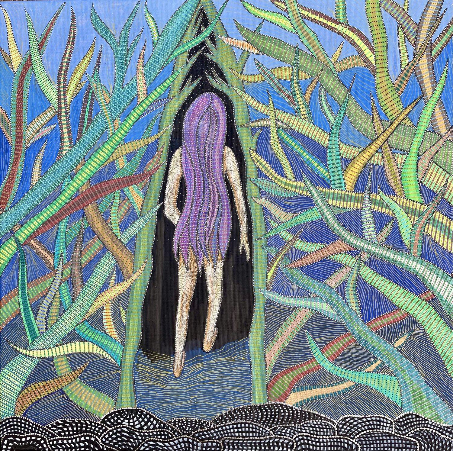 Threshold of Elsewhere Dragana Olah Drawing for sale