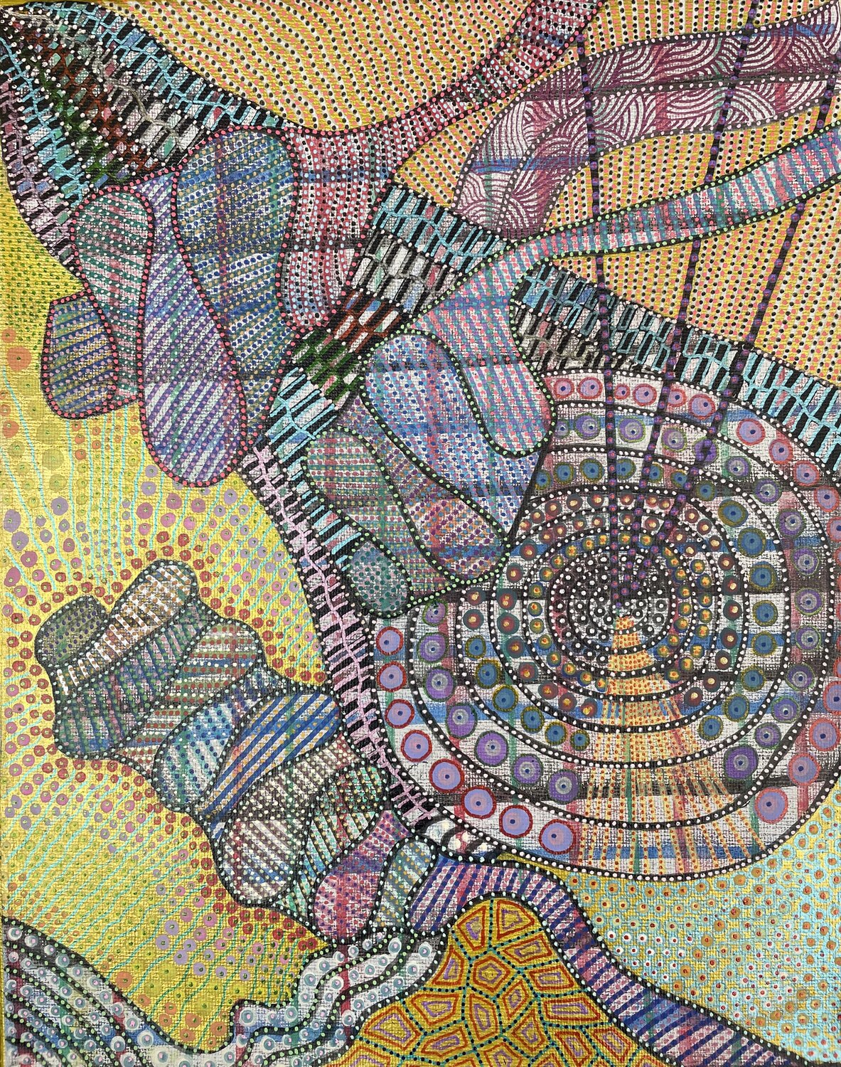 The Spiral Confluence Dragana Olah Drawing for sale
