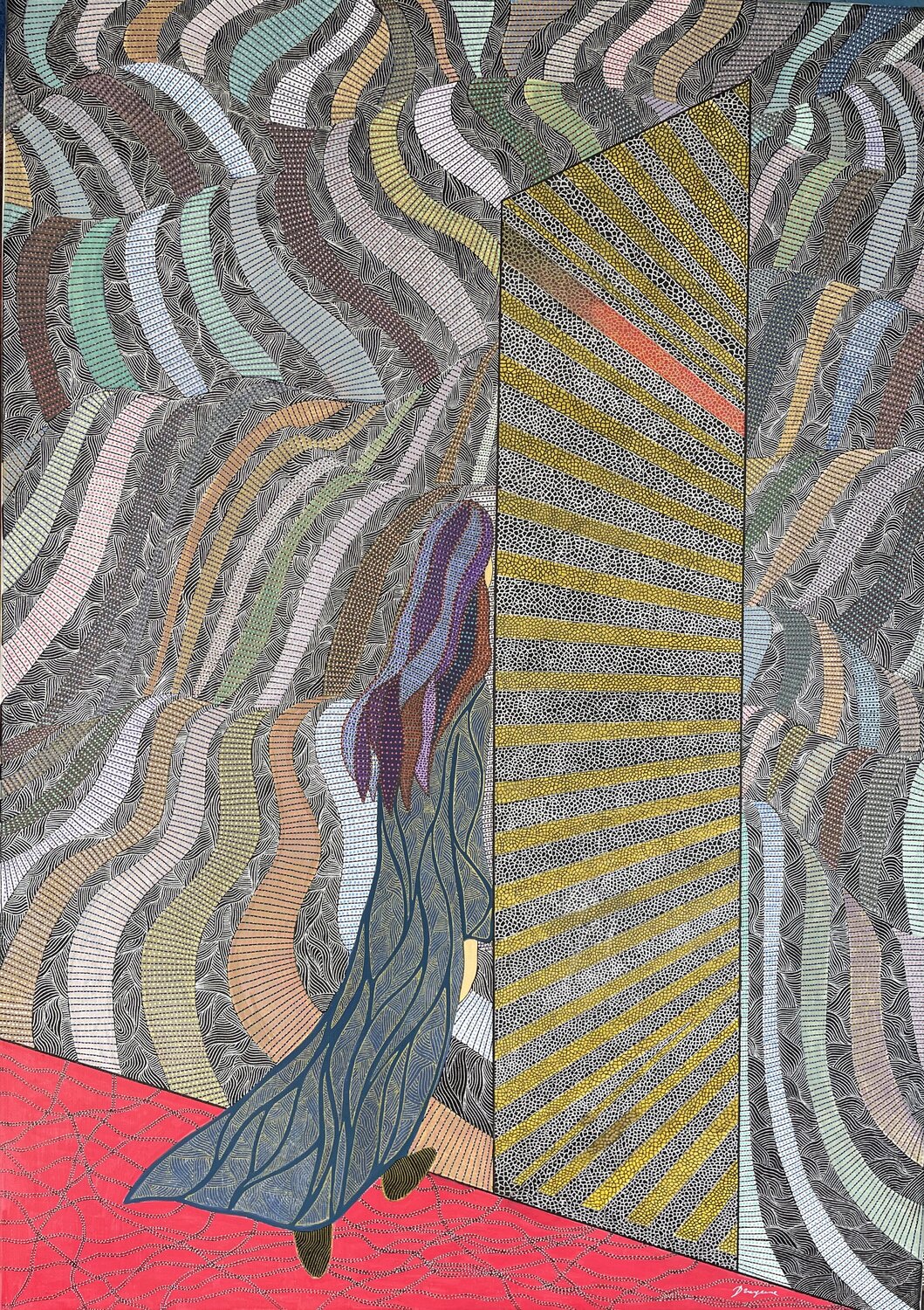 The Crossing Dragana Olah Drawing for sale