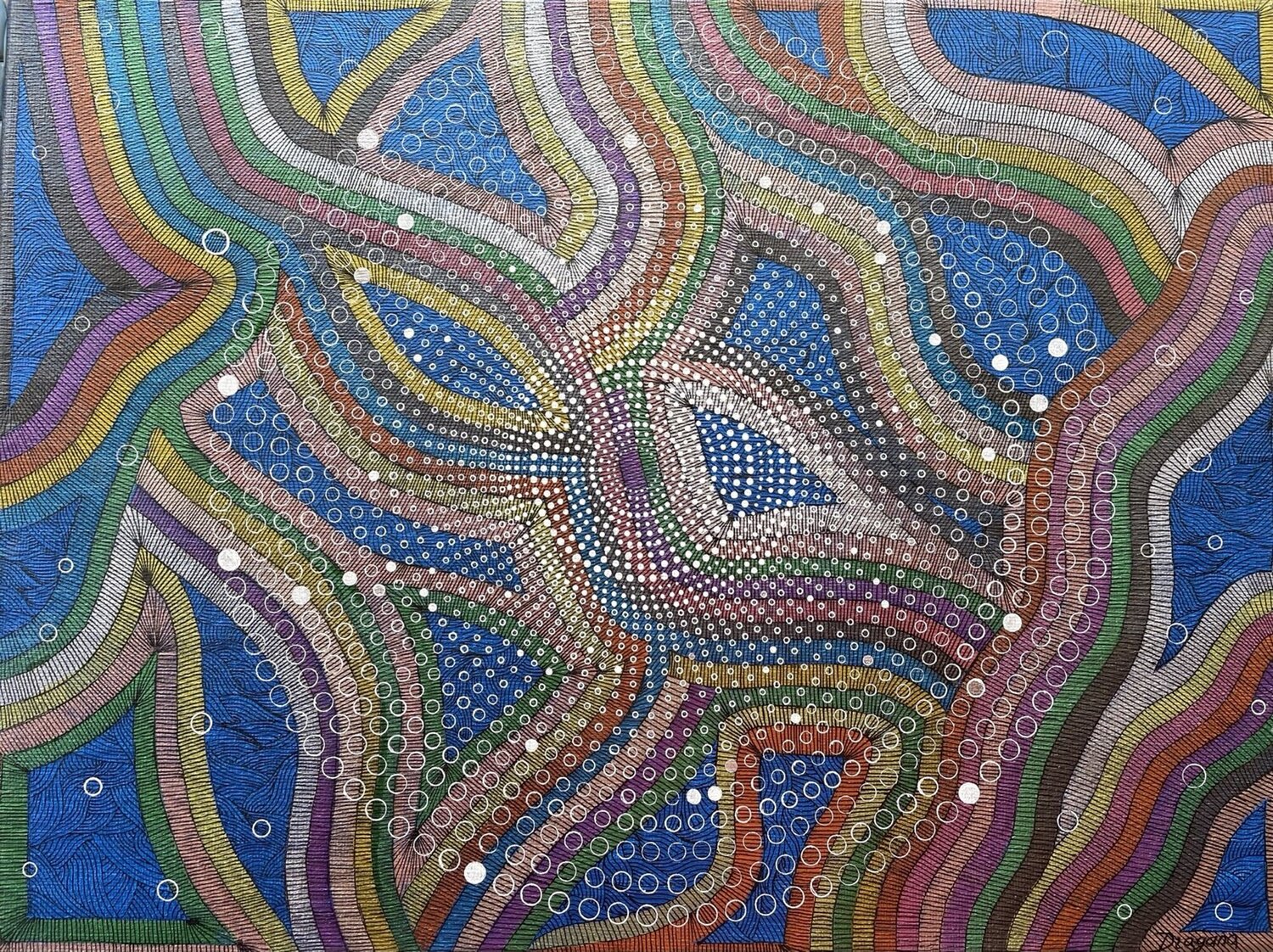 Where Rivers Became Light Dragana Olah Drawing for sale