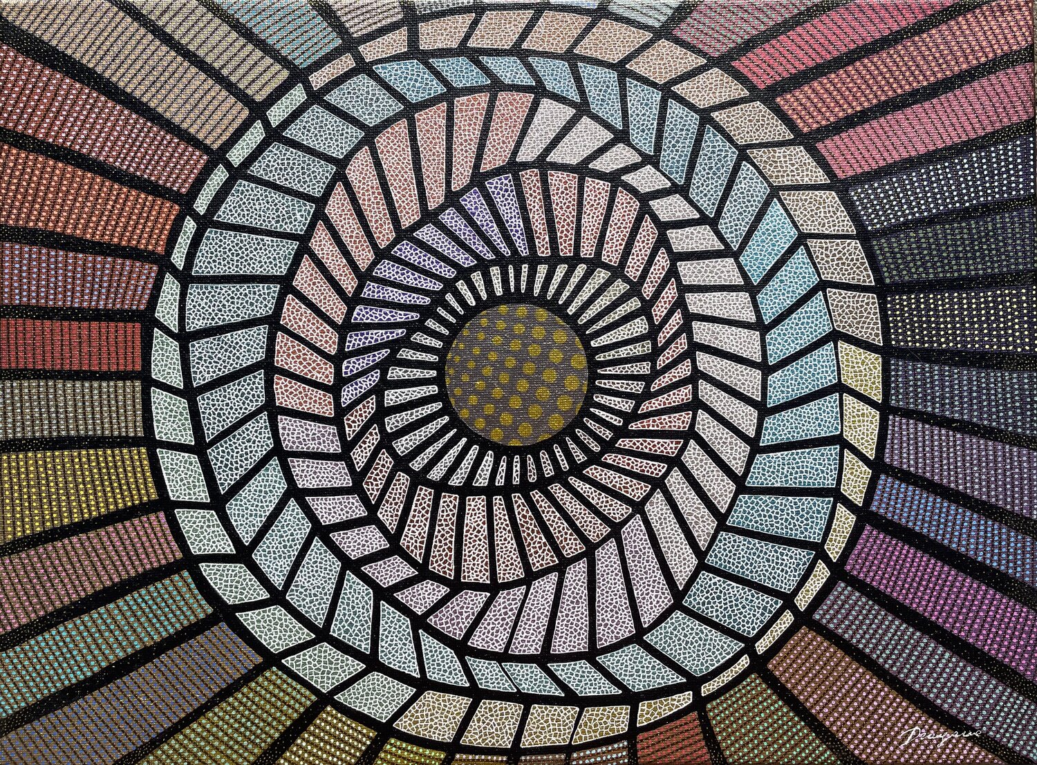 Expanding Light Dragana Olah Drawing for sale