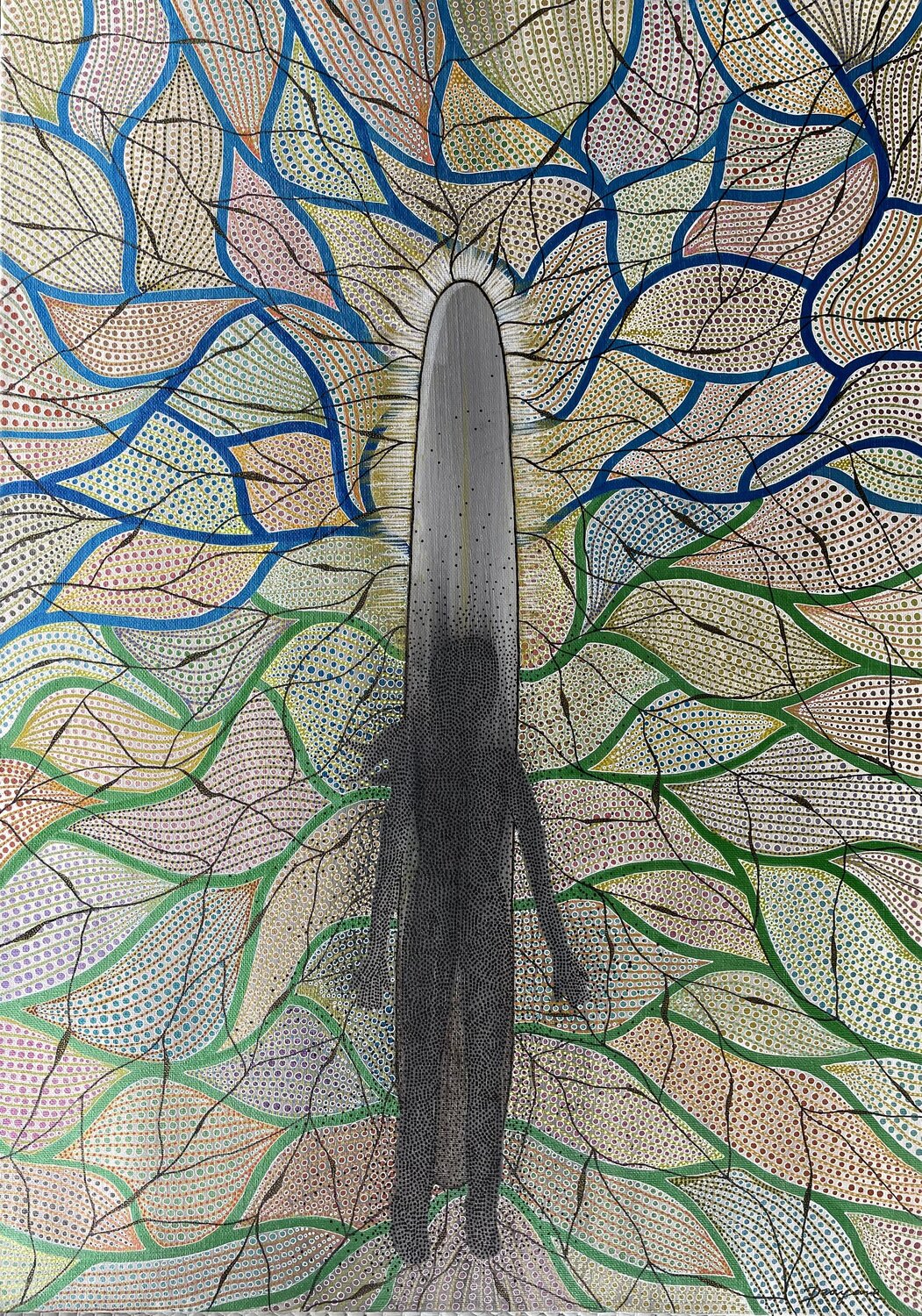 Origin of Awareness Dragana Olah Drawing for sale