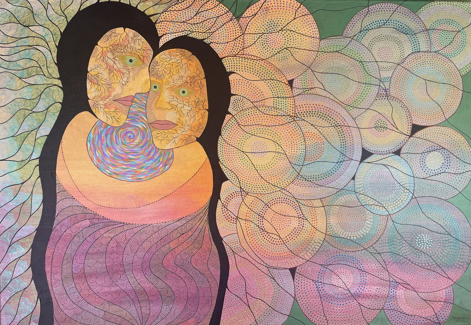 The Confluence Dragana Olah Drawing for sale