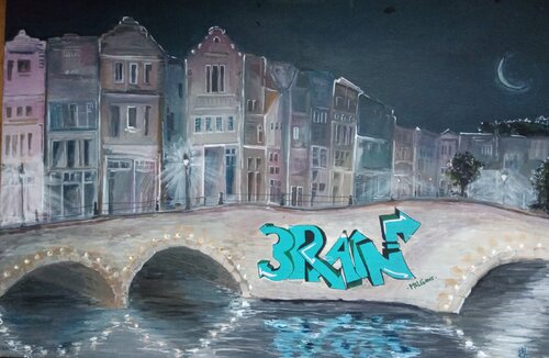 Amsterdam von Birgit van der Gang, Malerei kaufen auf Select