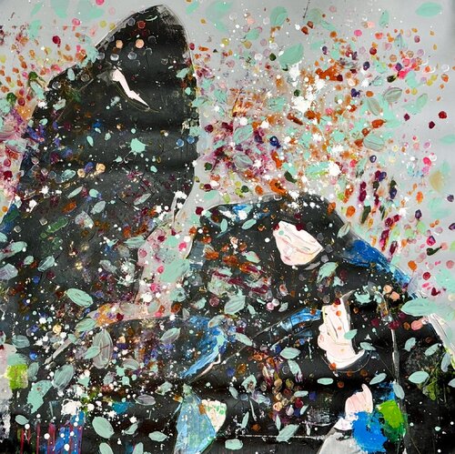 Confetti nuns by Danny Kästner, Painting for Sale on Select