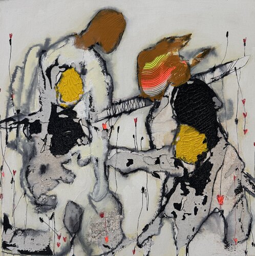 Fight of Love 1 by Danny Kästner, Painting for Sale on Select
