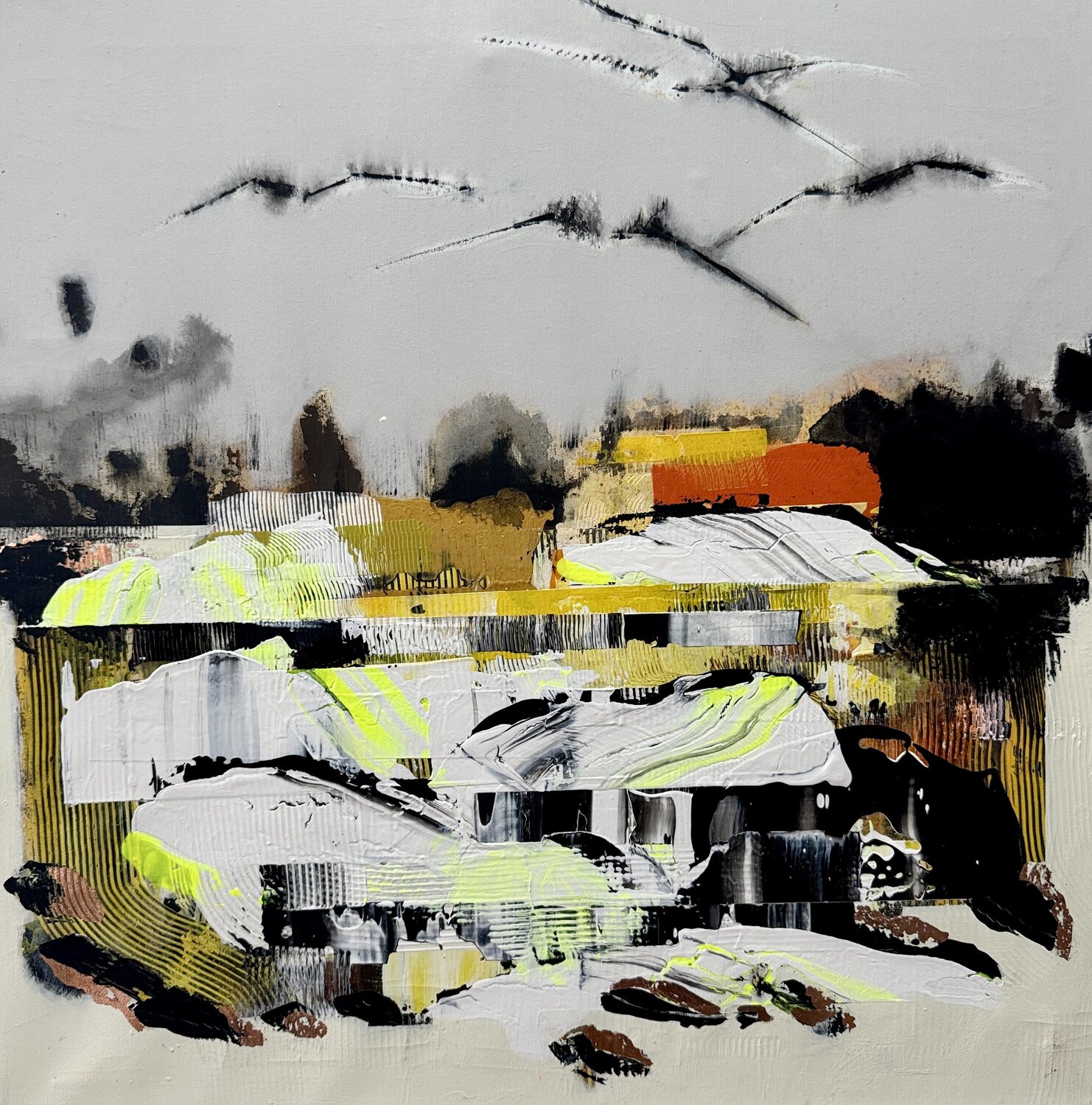 Landscape reflections Danny Kästner Original painting for sale