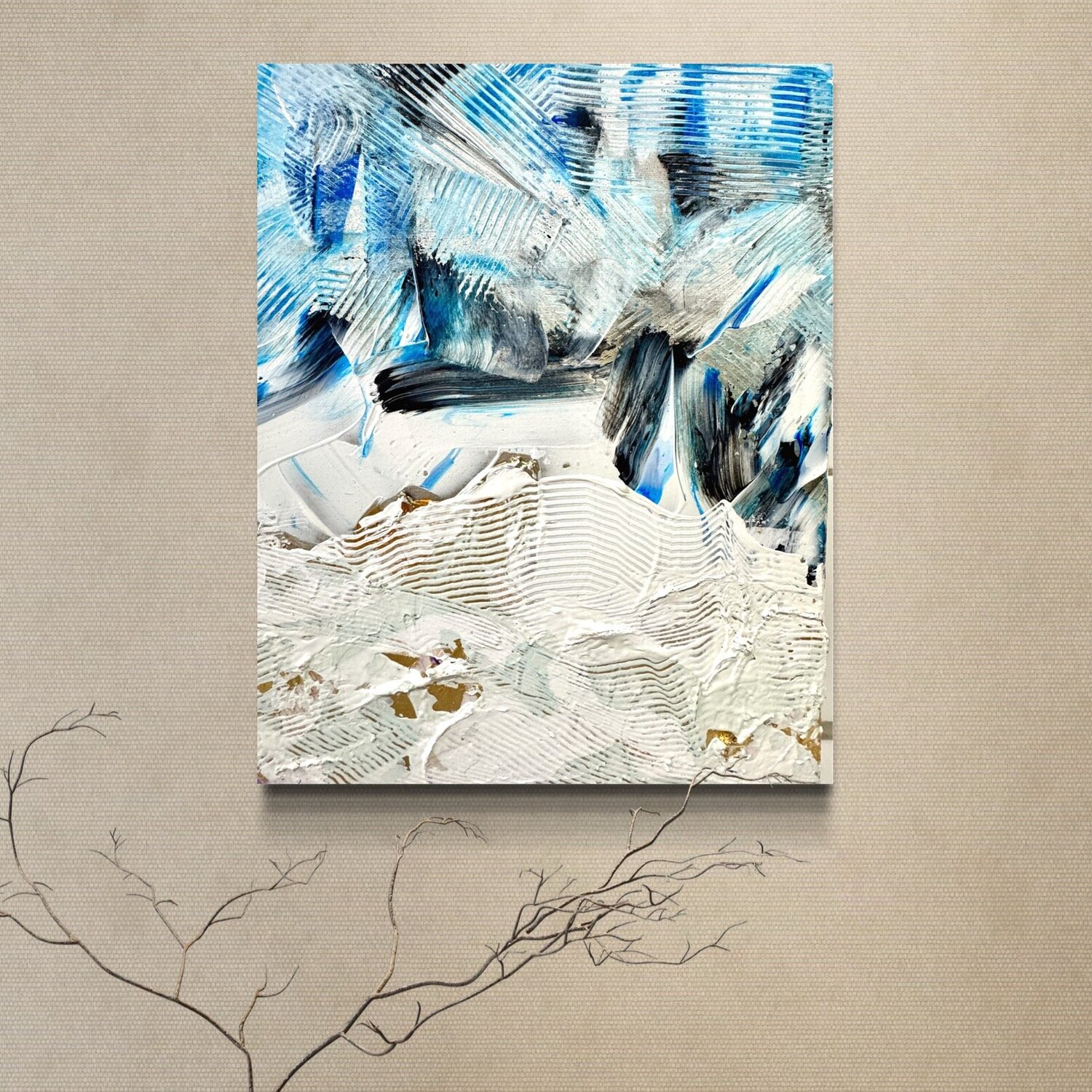 Iced blue Danny Kästner Original painting for sale