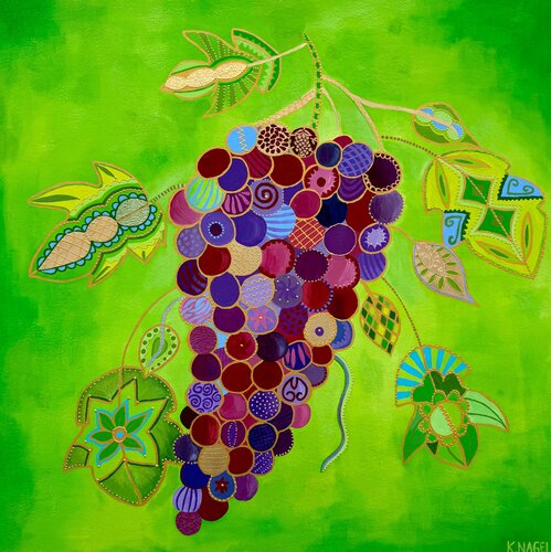 The Grape of Dionysus by Katja Nagel, Painting for Sale on Select