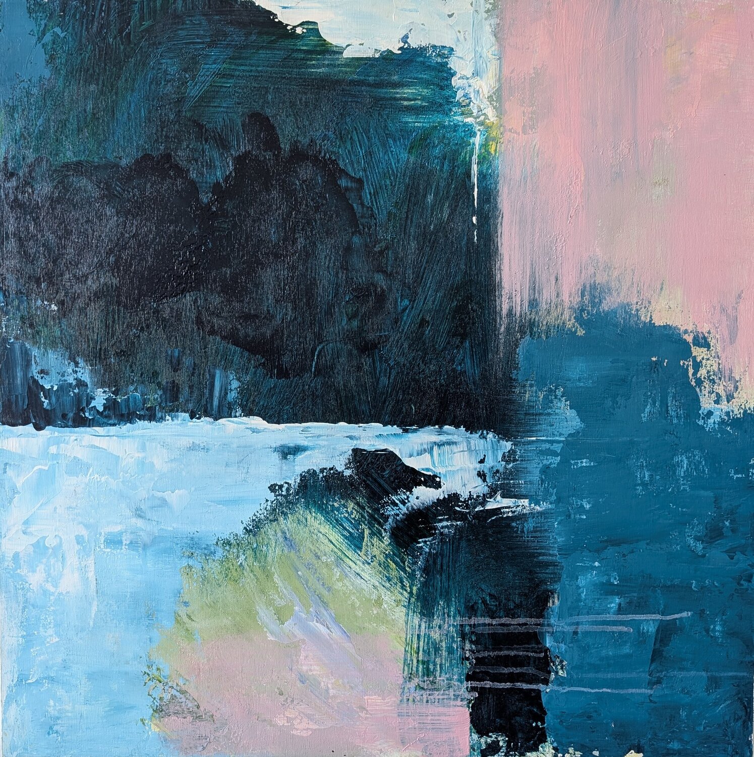 Blue Margaret Lipsey Original painting for sale