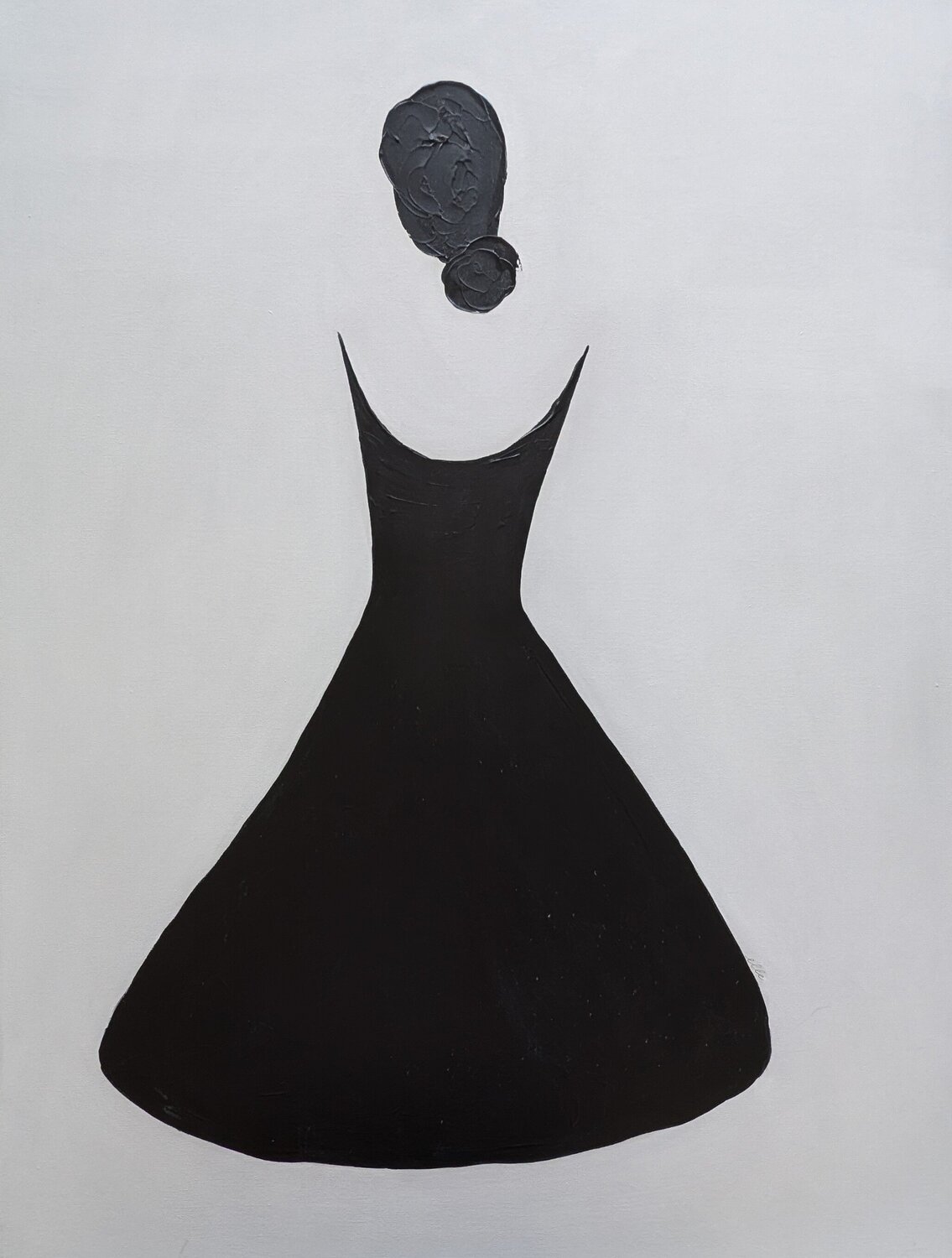 Little Black Dress Margaret Lipsey Original painting for sale