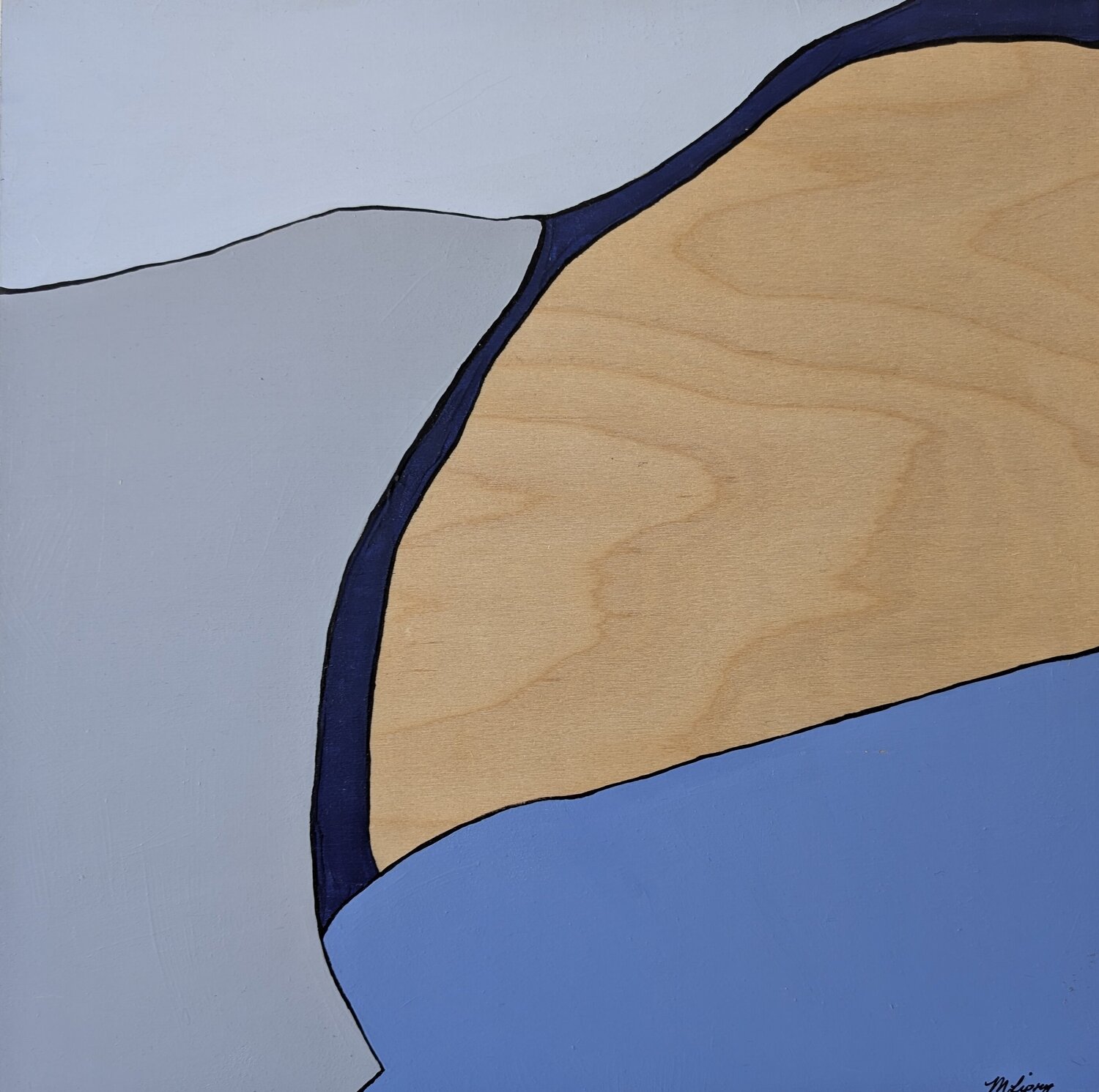 Water & Wood Margaret Lipsey Original painting for sale