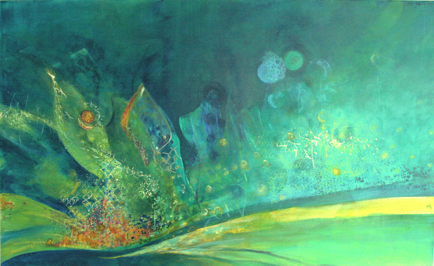 Deepwater 4 Anja Gienger Original painting for sale