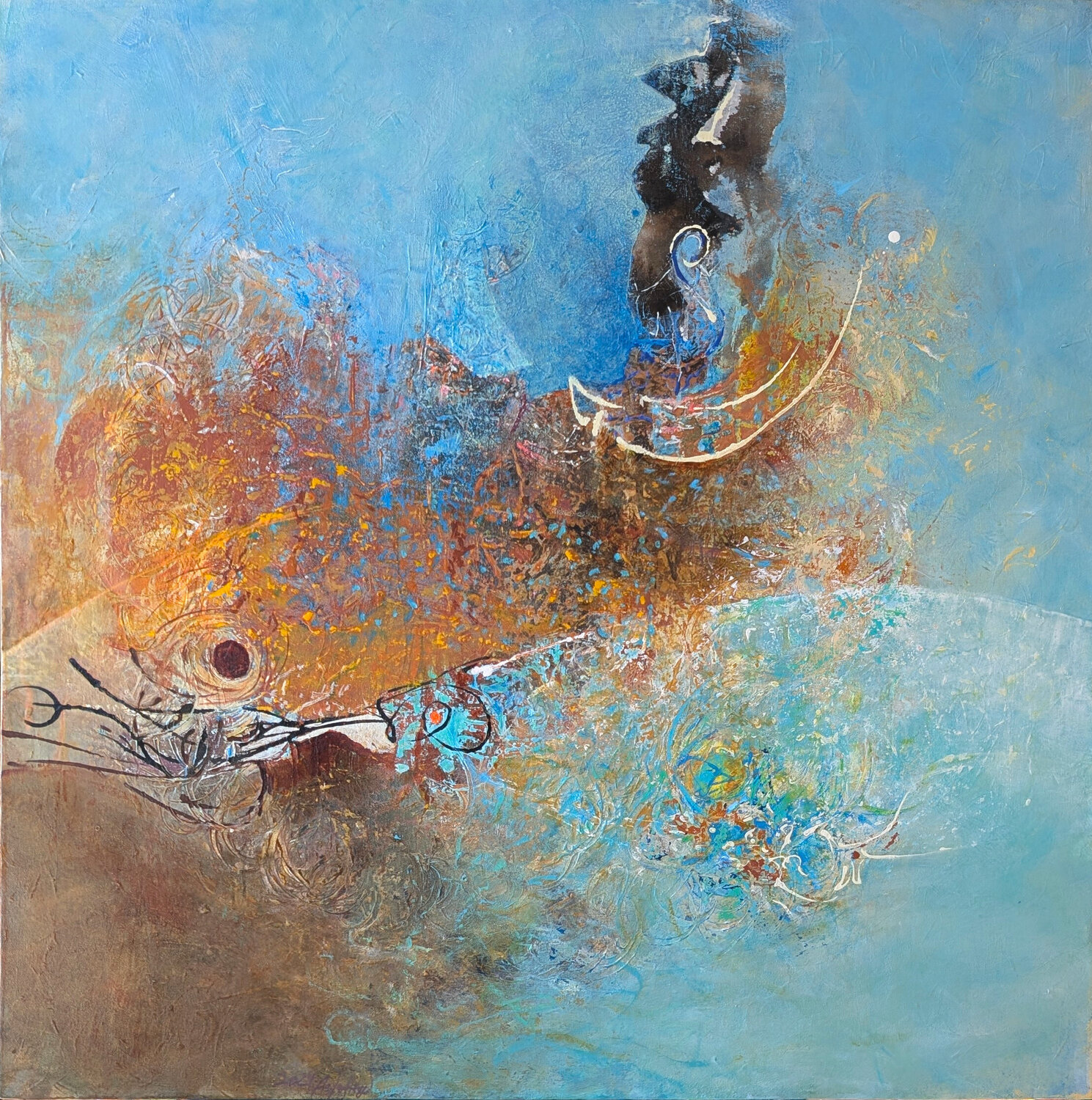Songline Anja Gienger Original painting for sale