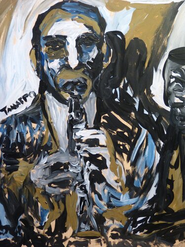 Clarinetista by Juan Tanarro, Painting for Sale on Select