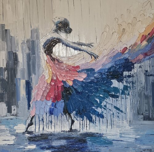 Grace in motion by Nazia Waqas, Painting for Sale on Select