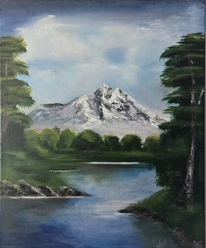 Stillness of the Earth by Nazia Waqas, Painting for Sale on Select