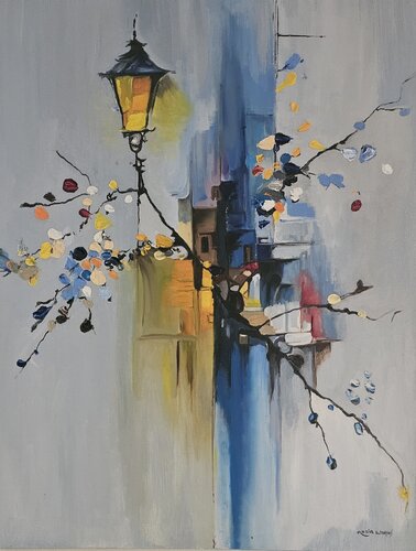 Lantern of Memory by Nazia Waqas, Painting for Sale on Select