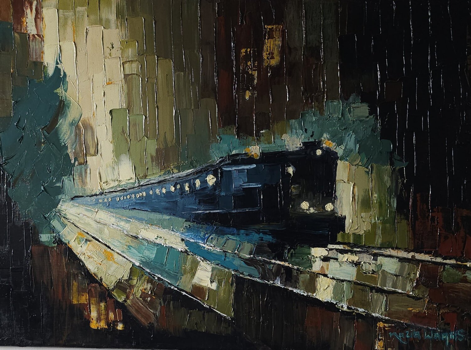 Journey through light Nazia Waqas Original painting for sale