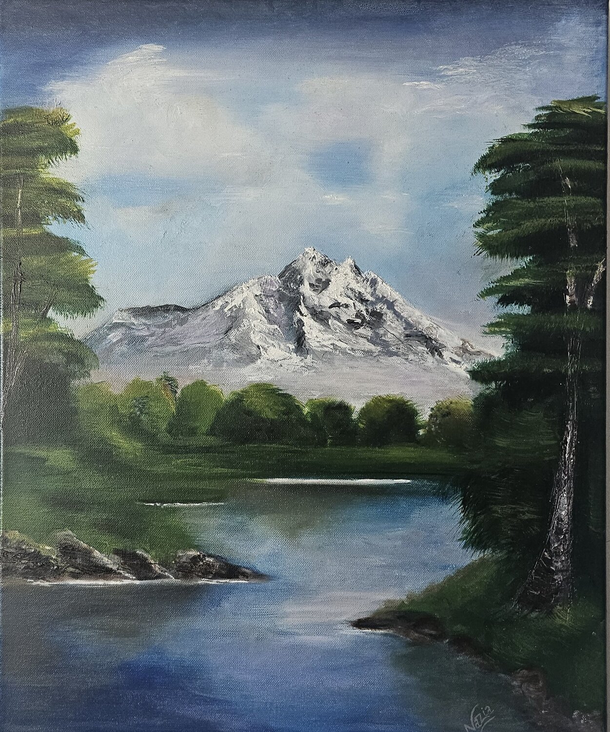 Stillness of the Earth Nazia Waqas Original painting for sale