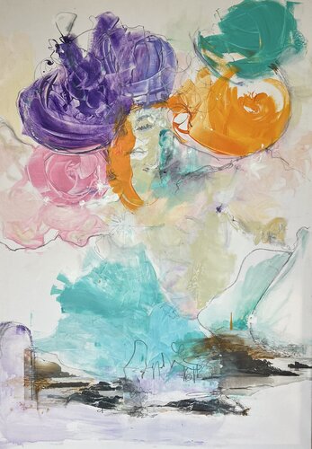 Lichterprozess by Anni Salewski, Painting for Sale on Select