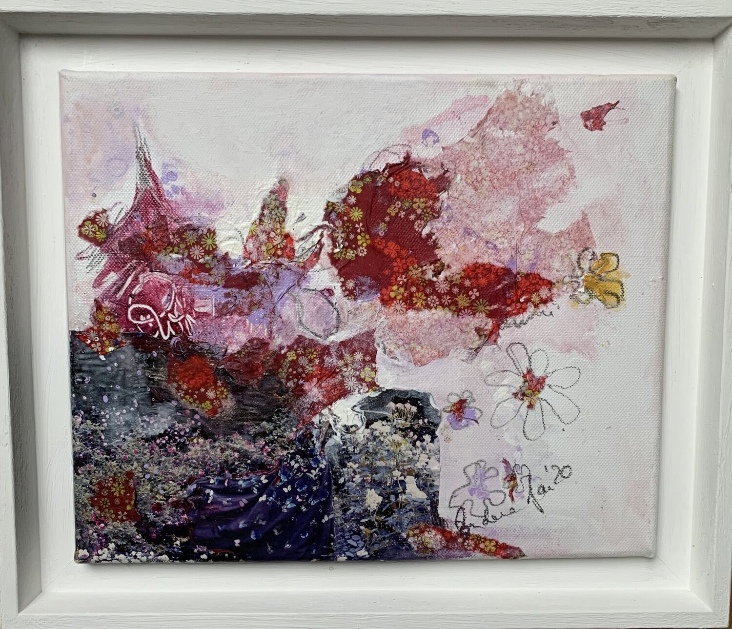 Rotkäppchen macht Blau Anni Salewski Original painting for sale