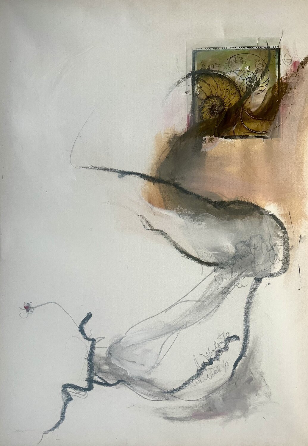 Frau W. setzt sich durch Anni Salewski Original painting for sale
