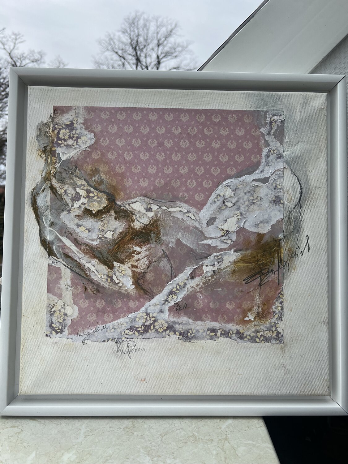 Das Gespräch Anni Salewski Original painting for sale