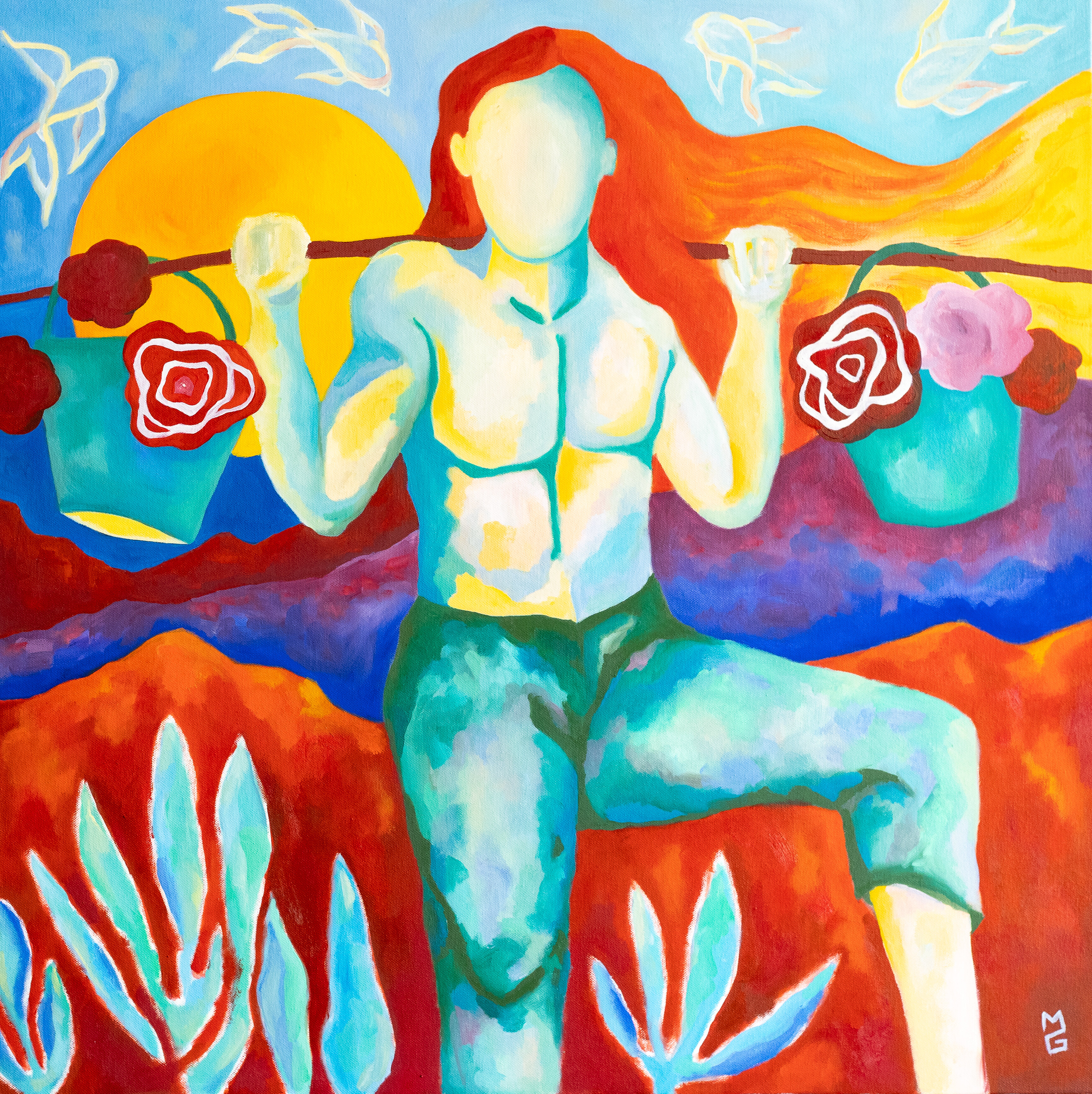 LE PORTEUR DE FLEURS
