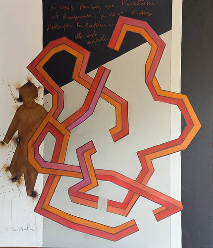 Moi-même by Christian Cerisola, Painting for Sale on Select