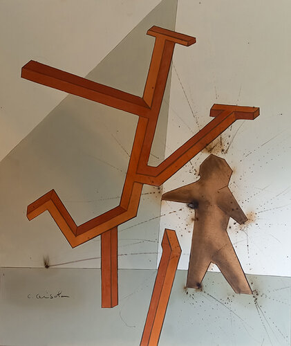 Mimétisme by Christian Cerisola, Painting for Sale on Select