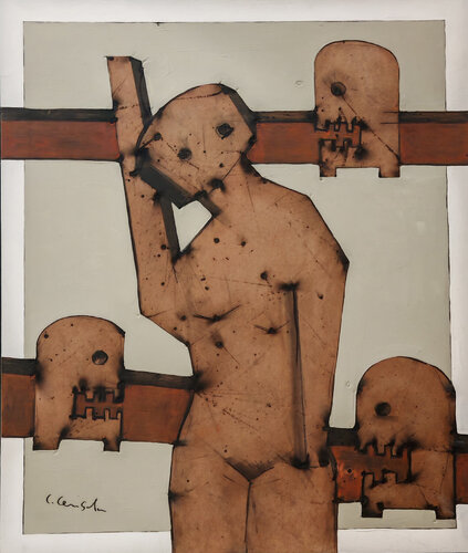 Sauve qui peux, méchant Pack-man von Christian Cerisola, Malerei kaufen auf Select