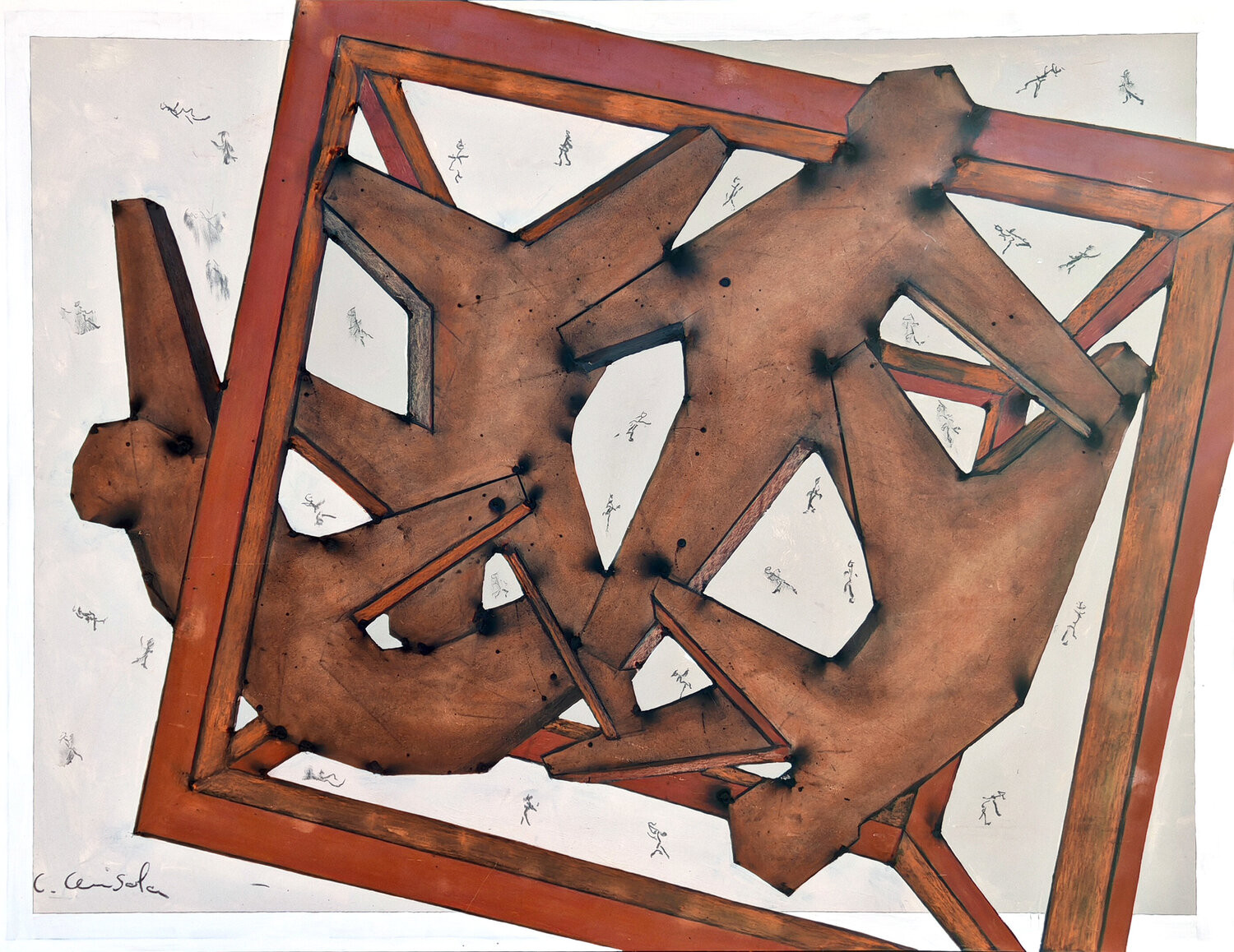 Vertige Christian Cerisola Original painting for sale
