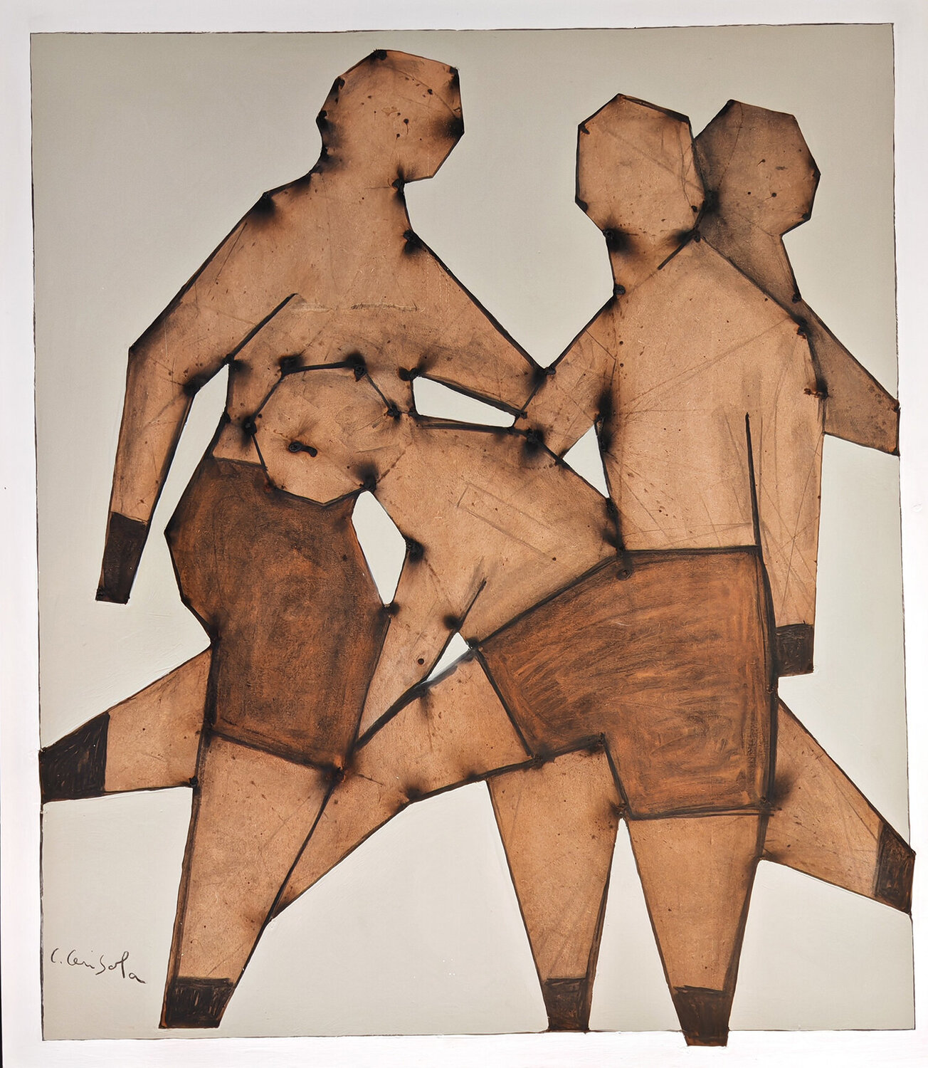Jeux Christian Cerisola Original painting for sale