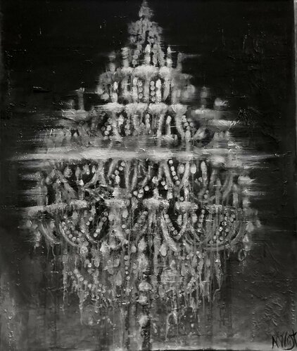Light in Darkness by Natalia Wüst, Painting for Sale on Select