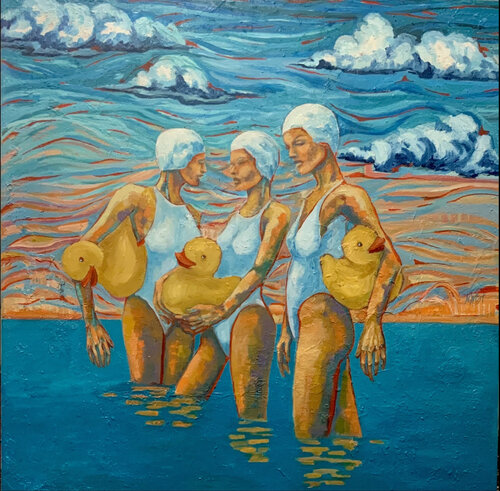 Three Graces by Natalia Wüst, Painting for Sale on Select