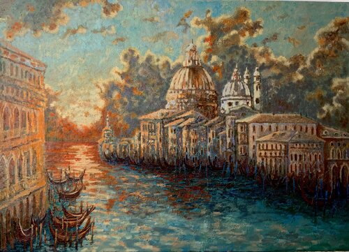 Venetian Sunset by Natalia Wüst, Painting for Sale on Select