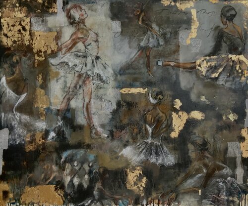 WHISPERS OF THE STAGE by Natalia Wüst, Painting for Sale on Select