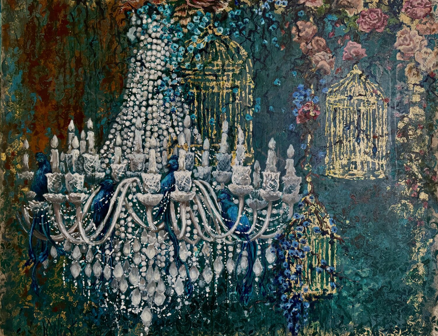 Renaissance Natalia Wüst Originalgemälde zu verkaufen