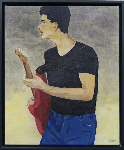 The Red Electric by Sabrina Catowiez, Painting for Sale on Select