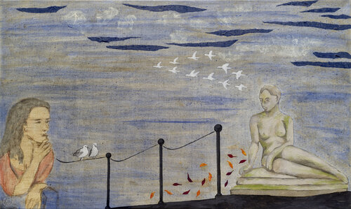 Herbstgedanken by Sabrina Catowiez, Painting for Sale on Select