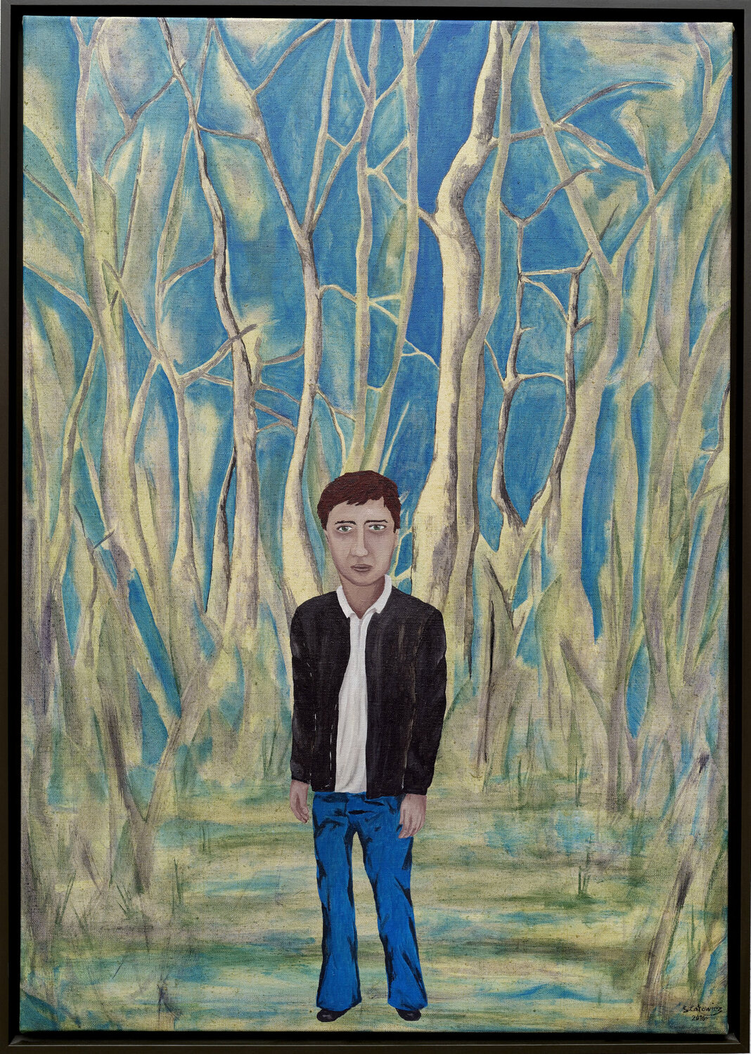 Solitude Standing Sabrina Catowiez Original painting for sale